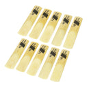 10 Pieces 2.5 Reeds Premium Cane for bE Saxophone Mouthpiece, Yellow