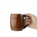 Wooden Tankard Beer Stein Mug Milk Coffee Drink Cup Wedding Groomsmen Gift