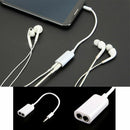 3.5mm Male AUX Jack Splits Dual Female Headphone Audio Adapter Car Cable