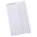 Action Figures Body Add On Parts Etching Detail Decals Round for Gundam