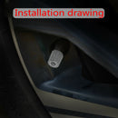 1 Set Plastic Gray Tire Valve Stem Caps TPMS Tire Cap with Gasket Universal Top