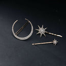 New Popualr Crystal Moon Star Rhinestone Hairpin Hair Clip Jewelry Gift
