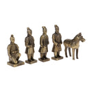 8cm 5 Pieces Terracotta Army Qin Terra Cotta Warriors Figures Handicrafts Best