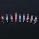 20pcs Multicolor Axe Plastic Clip Replace Pin for Student Office Sewing DIY A