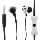 In Ear Wired 3.5 mm Cute Cartoon Animal Earphone Earbuds Headphone black