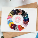 22pcs Velvet Scrunchies Women Elastic Hairband Hair Rings Ponytail Holder A