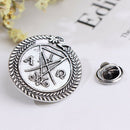 1Pc Brooch Props Halloween Retro Alloy Badge Pin PropsSEAU