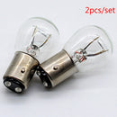 2x 1157 Bay15D 21/5W Car Reverse Backup Stop Brake Tail Light Bulb Yellow MO