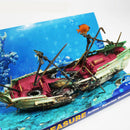 Air Bubble Wreck Boat Sunk Ship Air Split Shipwreck Aquarium Ornament Fish Tank