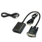 1PCS VGA Male to HDMI Female Adapter Cable Output USB Audio Video Converter
