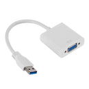 USB 3.0 to VGA Video Display Adapter 1080P Multi-Display Converter (White)