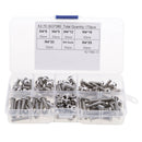 170 Pieces M3 Stainless Steel Button Head Hex Socket Screw & Hex Nuts Kit