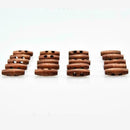 50Pcs small light wooden 30*10mm toggles with two holes Newly Y0D5 K4J2 F9U C5Z9