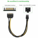 Sata Power Cable Sata15 Pin to 6 Pin PCI Express Images Video Card Power Ca D8B1