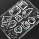 1pc Crystal Silicone Mold Earrings Pendant Jewelry Making Mould Necklace Tool