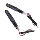2PCS White Flowing Motorcycle Steering LED Turn Signal Light Indicator Red
