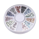 Rhinestones Nail Art Gems Mixed Colours Shapes in Case (1.5mm,1800pcs)