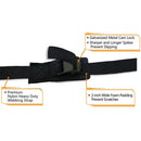 Adjustable Surfboard Kayak SUP Surf Roof Rack Tie Down Straps Black Pair