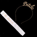 Wedding Accessories - Bride Hairband Headdress Headpiece+the bride Sash