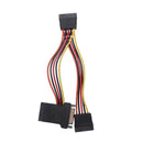 1X(Sata Hard Drive Power Cord 15Pin One Minute Two Three Transfer Cable Mal
