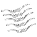 5pcs Stainless Steel Flagpole Rope Cleat Hook 110mm Boat Mooring Accessories