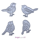 Bird DIY Metal Embroidery Puzzle Stencil Scrapbook Craft Cutting Die