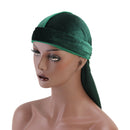 5 Pieces Women Mens Velvet Bandana Hat Durag Muslim Headwrap Beanie Cap