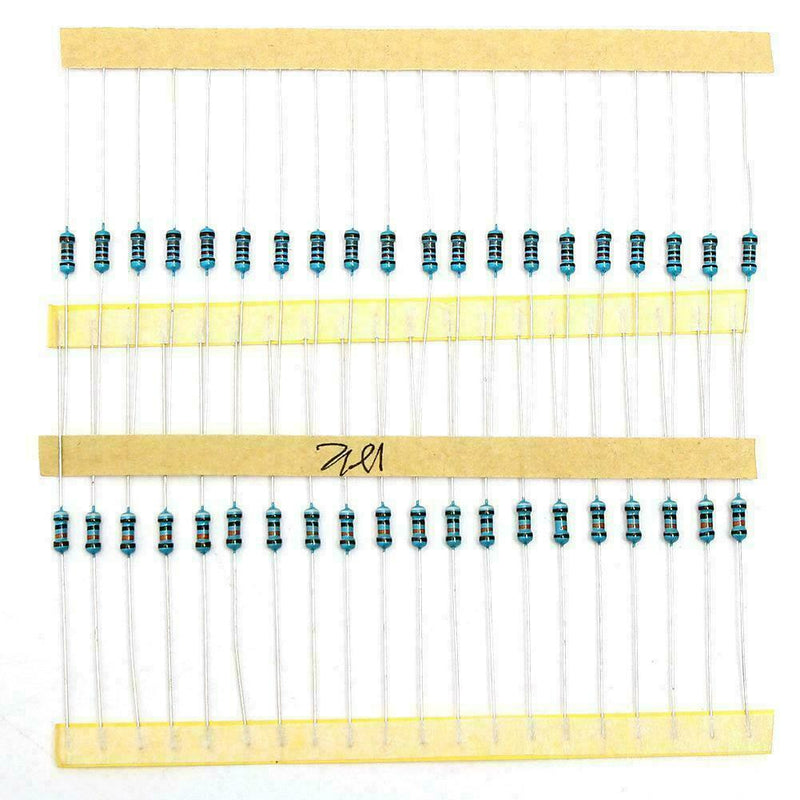 2600pcs 130 Values 1/4W 0.25W 1% Metal Film Resistors Set Pack Assorted Hot F9G1