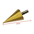 Step Drilling Titanium Coated Cone Bit Holes Cutter Power Tool HSS 4-42mm