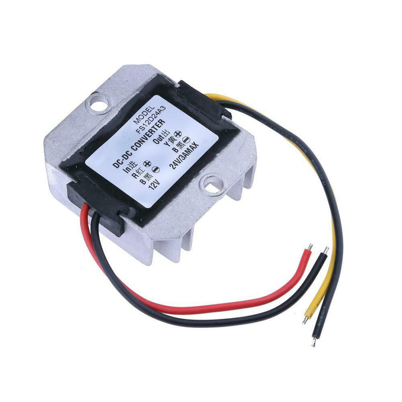 DC-DC 12V to 24V 3A 72W Car Booster Module Power Converter Waterproof A