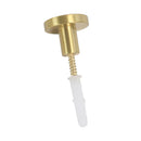 5pcs Brushed Brass Coat Hook Wall Door Hanger Hat Bag Robe Hooks Hangers