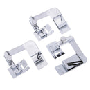 3Pcs Rolled Hem Curling Presser Foot Feet For Sewing Machine Brother Janome