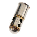 Stainless Steel Round Tip 51mm Exhaust Muffler Baffle Silencer DB Killer for