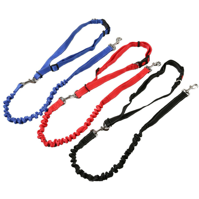 Pet Dog Traction Rope Slip Lead Training Elastic Collar Belt  Adjustable Co