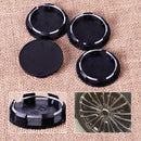 4pcs 50mm Car Auto Wheel Center Rim Hub Caps Mounted Covers Hubcap Set Tyre Trim