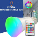 E27 10W RGB LED Remote Bulb Light Dimmable CW WW Color Changeable Home Lamp