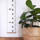 Wood Frame Baby Height Growth Chart Kids Room Wall Hanging Painting Ruler
