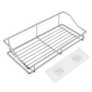 Waterproof Stainless Steel Vacuum Sucker Storage Rack Wall Hanger Shelf