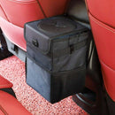 Car Trash Can with Cover Car Back Storage Box Folding Waterproof Trash Can  G5I7
