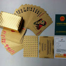 Waterproof Plastic Playing Cards Poker Deck Magic Card Pvc Black Foil Golden Set