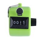 Digital Hand Press Clicker Portable Manual Tally with LED Backlight (Green) A