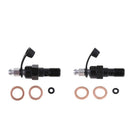 2x Universal M10 Single Banjo  Thread Bleeder Nipple Washers 1.0mm Black