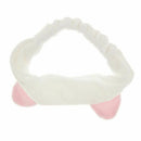 Hairbands hair ornament with cat ear for facial - white K1I8