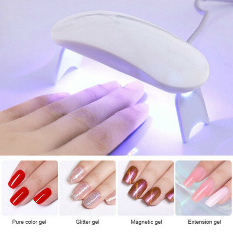 Portable Gel Dryer Mini UV LED Lamp USB Charging Polish Curing Machine Nail HOT