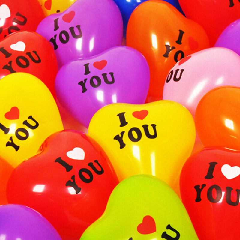 10x Romantic Love Heart Shape Latex Party Ballons Baby Shower Decorations Toys Z