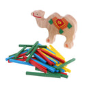 2PCS Wooden Stacking Building Blocks Colored Sticks Christmas Gift