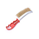 Heavy Duty Spid Wire Hand Brush Stainless Steel Bristles Rust Paint Removal BX