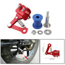 Motorrad Kettenspanner Roller Einstellbar Chain Tensioner Aluminum Universal Rot