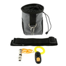 2pcs Dog Treat Bag Pet Training Snack Pouch Dog Walking Feed  Black/Gray