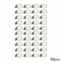 40pc 3/8"-1/2" Adjustable Stainless Steel Drive Hose Clamp Fuel Line Worm Clip f